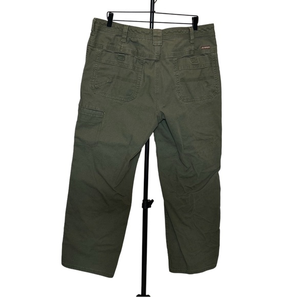 Green Chinos with Straight Leg and Flat Front - Picture 2 of 3